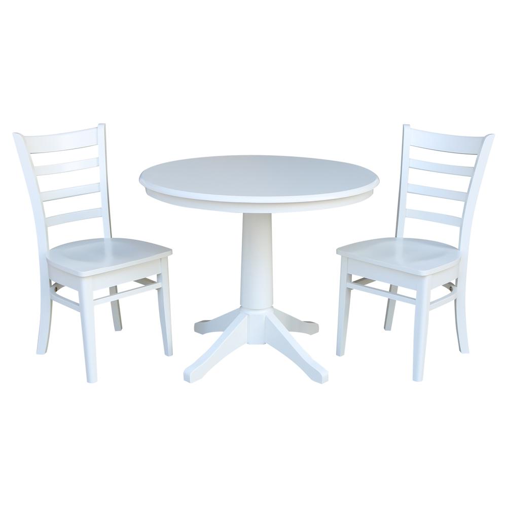 36" Round Top Pedestal Table - 28.9"H