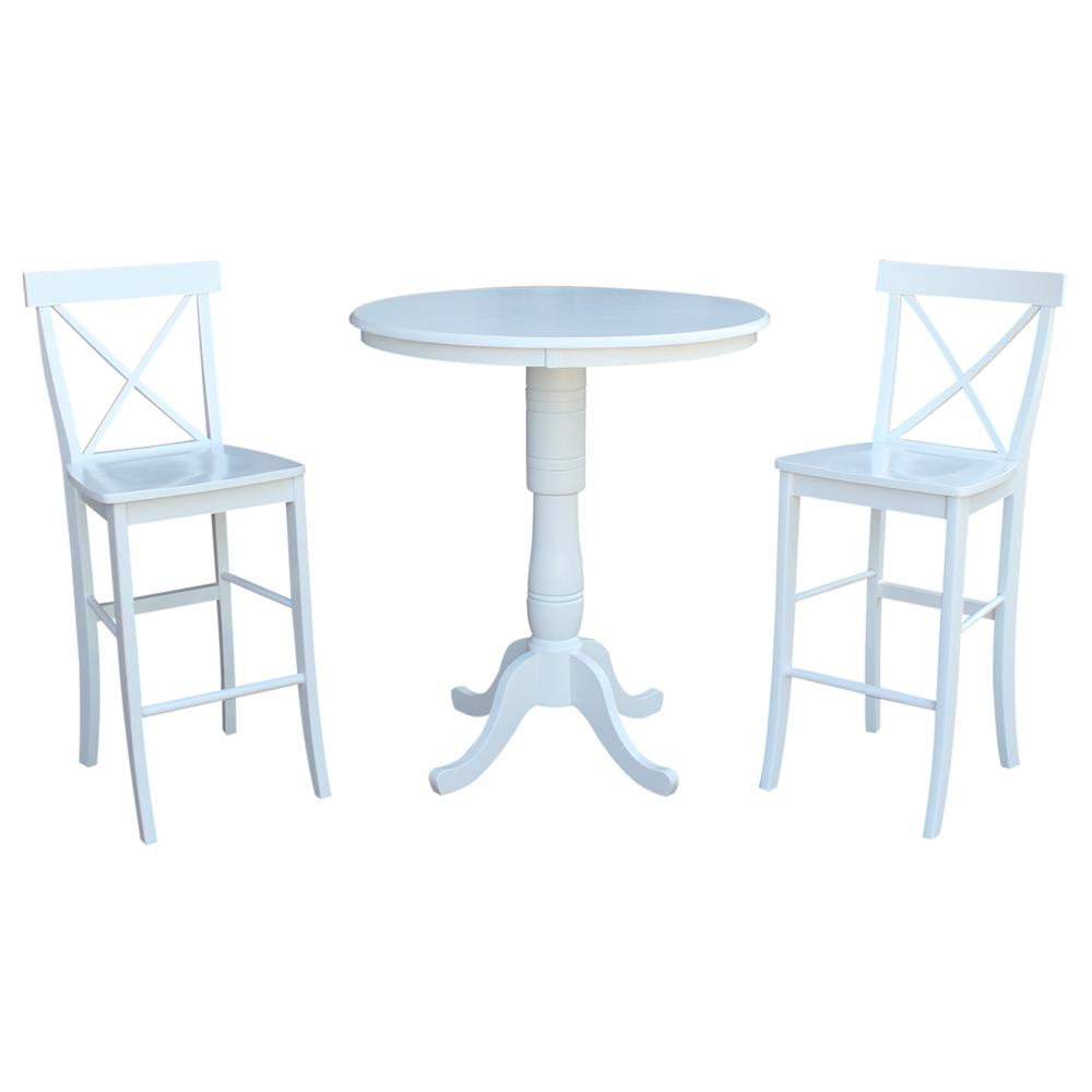 36" Round Top Pedestal Table - 34.9"H
