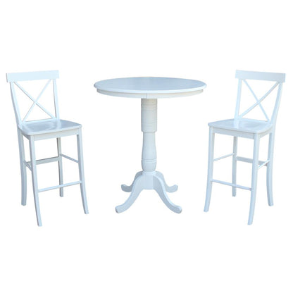 36" Round Top Pedestal Table - 34.9"H