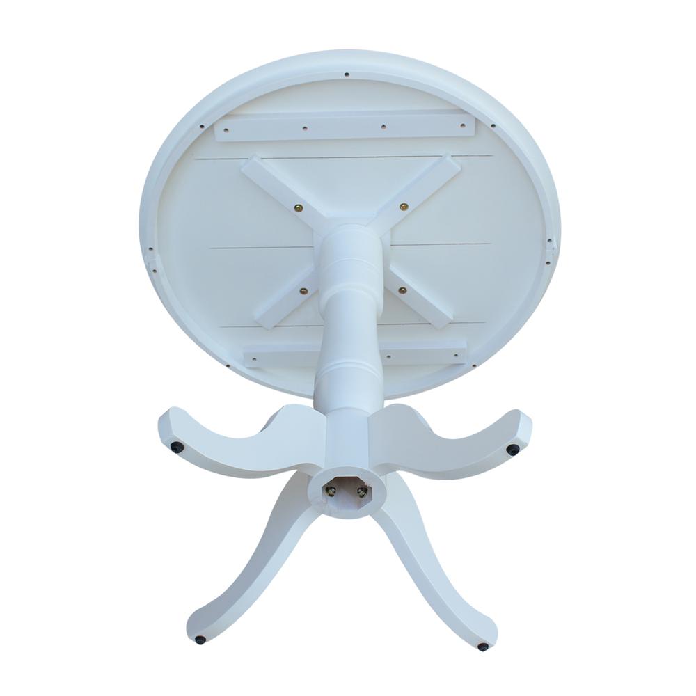 36" Round Top Pedestal Table - 34.9"H