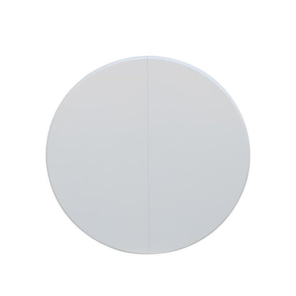 36" Round Top Pedestal Table With 12" Leaf - 28.9"H - Dining Height, White