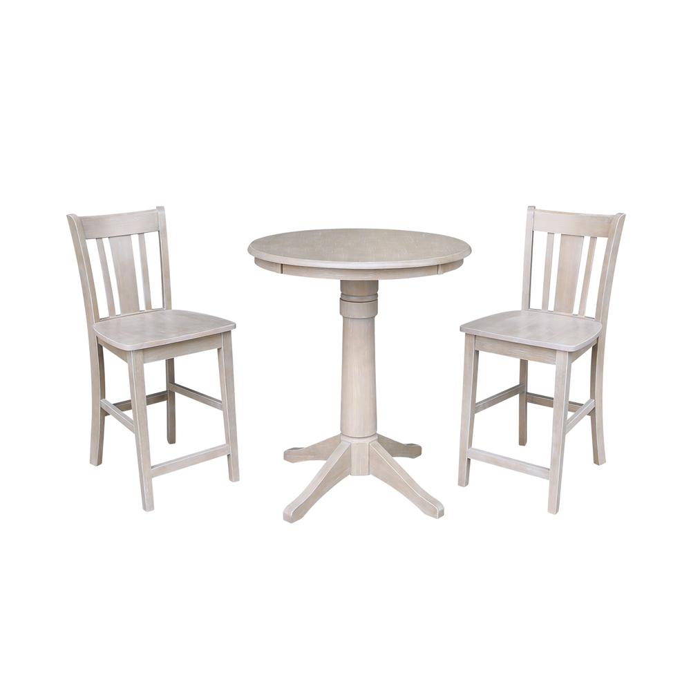 30" Round Top Pedestal Table - 28.9"H