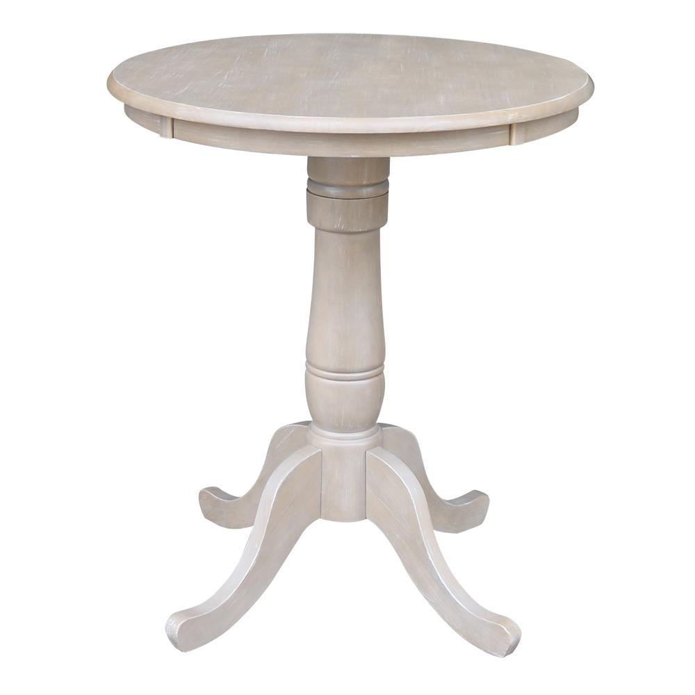 30" Round Top Pedestal Table - 34.9"H
