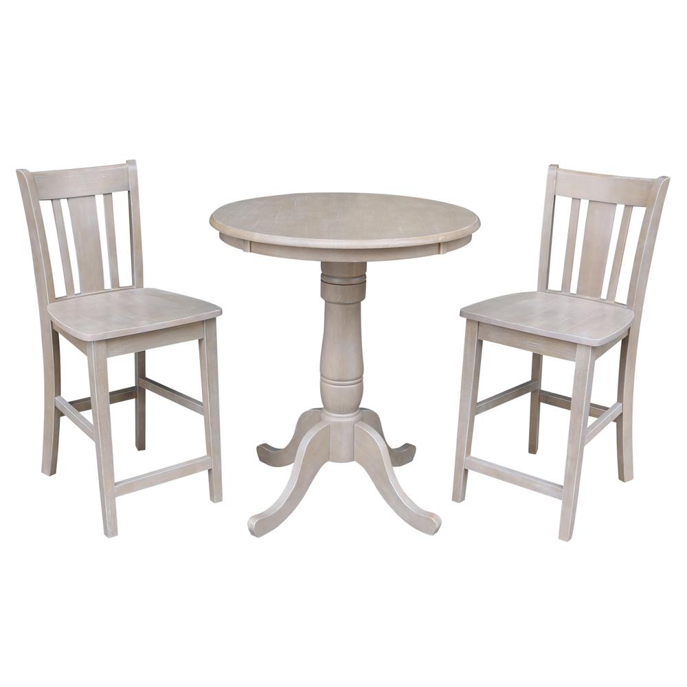 30" Round Top Pedestal Table - 34.9"H