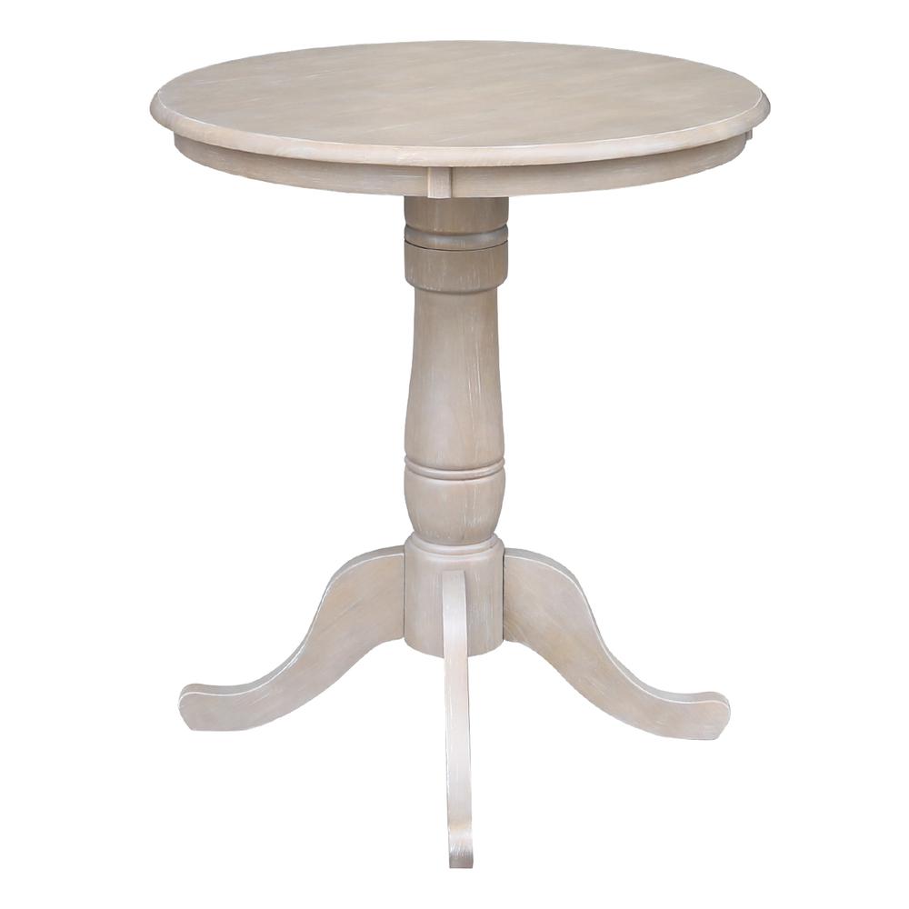 30" Round Top Pedestal Table - 34.9"H