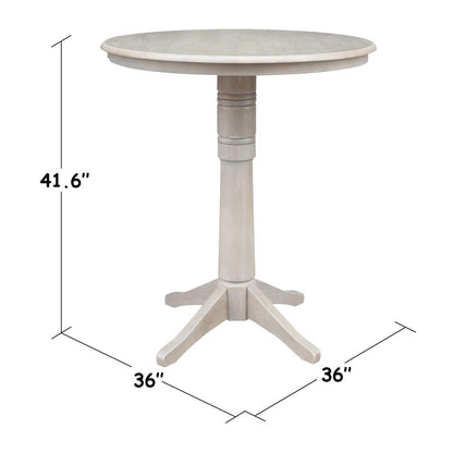 36" Round Top Pedestal Table - 28.9"H