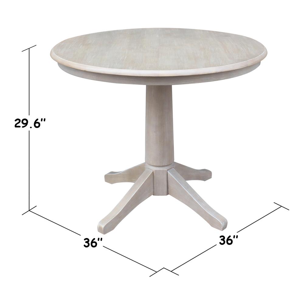 36" Round Top Pedestal Table - 28.9"H