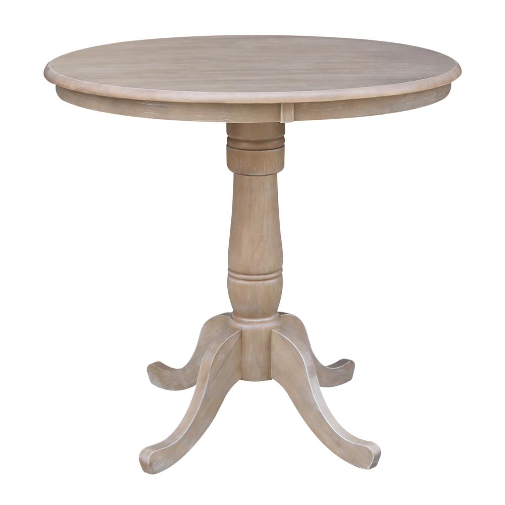 36" Round Top Pedestal Table - 34.9"H