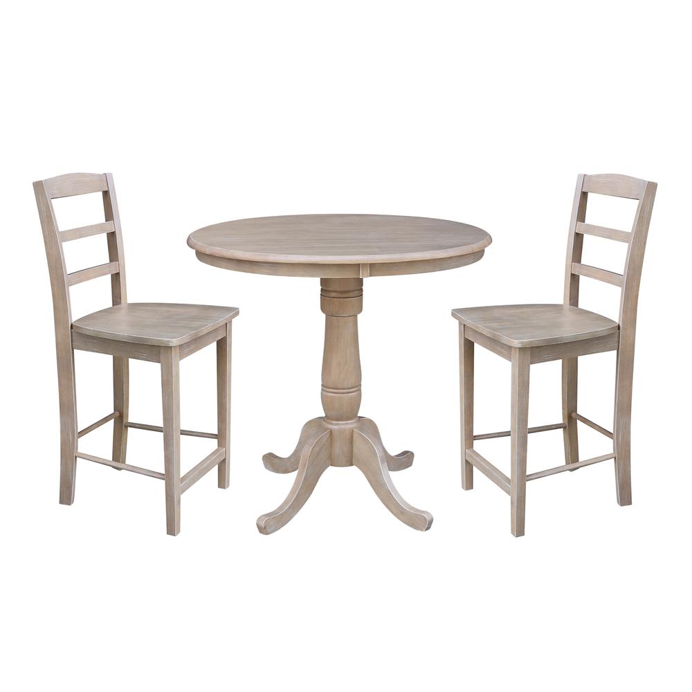 36" Round Top Pedestal Table - 34.9"H