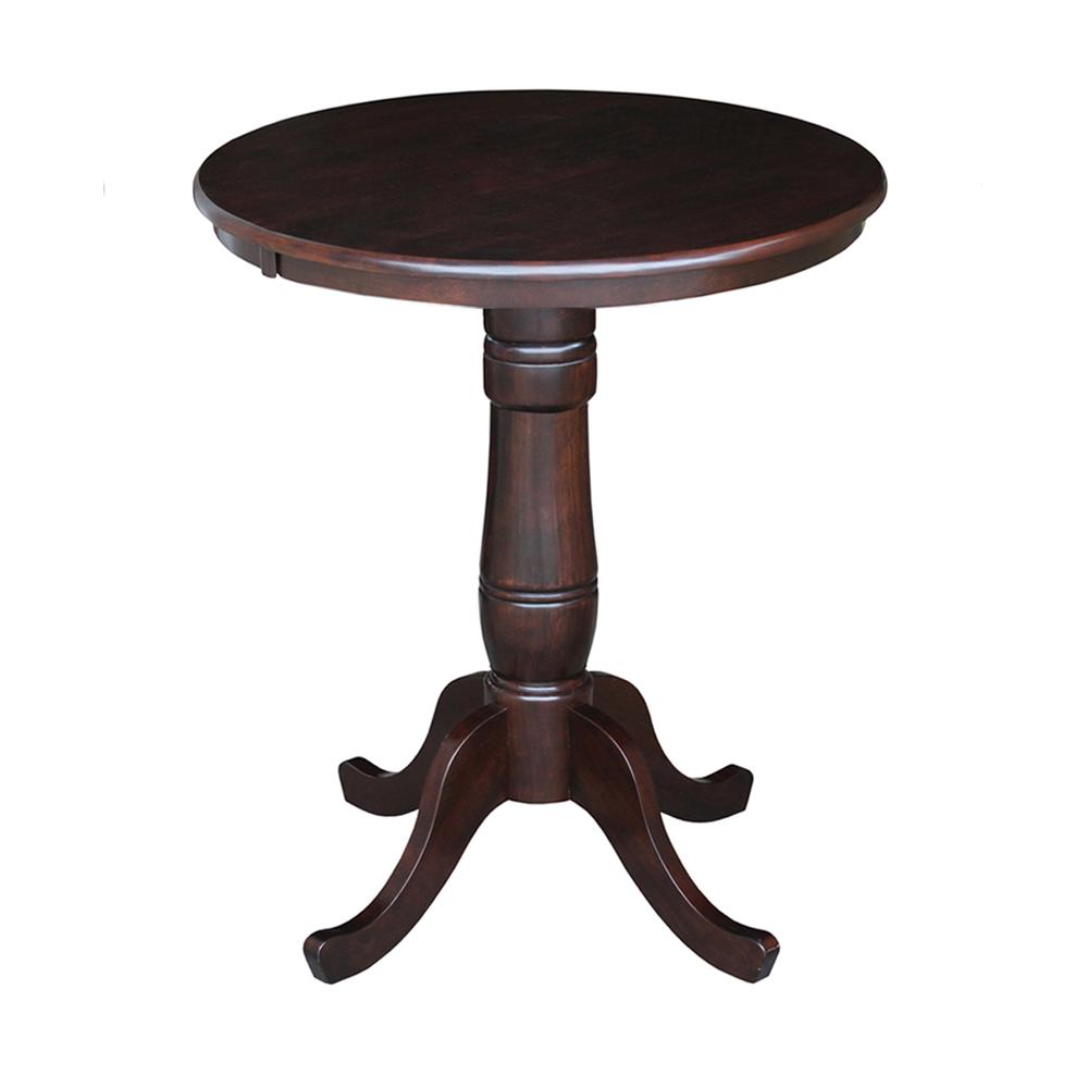 30" Round Top Pedestal Table - 34.9"H