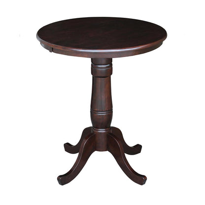 30" Round Top Pedestal Table - 34.9"H