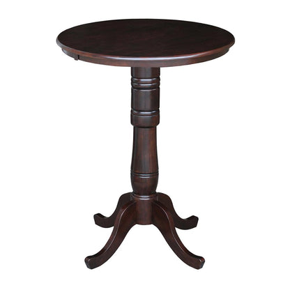 30" Round Top Pedestal Table - 34.9"H