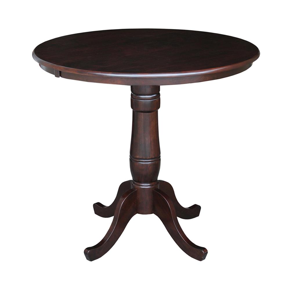 36" Round Top Pedestal Table - 34.9"H