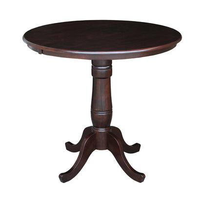 36" Round Top Pedestal Table - 34.9"H