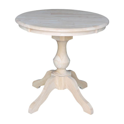 30" Round Top Pedestal Table - 28.9"H