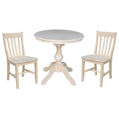 30" Round Top Pedestal Table - 28.9"H