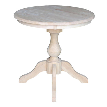 30" Round Top Pedestal Table - 28.9"H