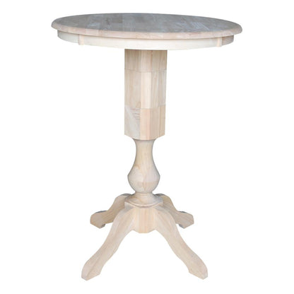 30" Round Top Pedestal Table - 34.9"H