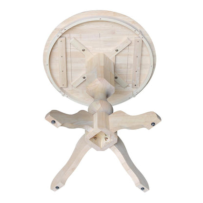 30" Round Top Pedestal Table - 34.9"H