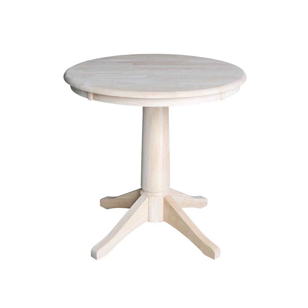 30" Round Top Pedestal Table - 28.9"H