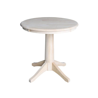 30" Round Top Pedestal Table - 28.9"H