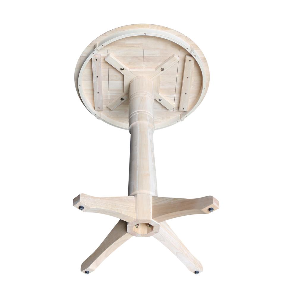 30" Round Top Pedestal Table - 28.9"H