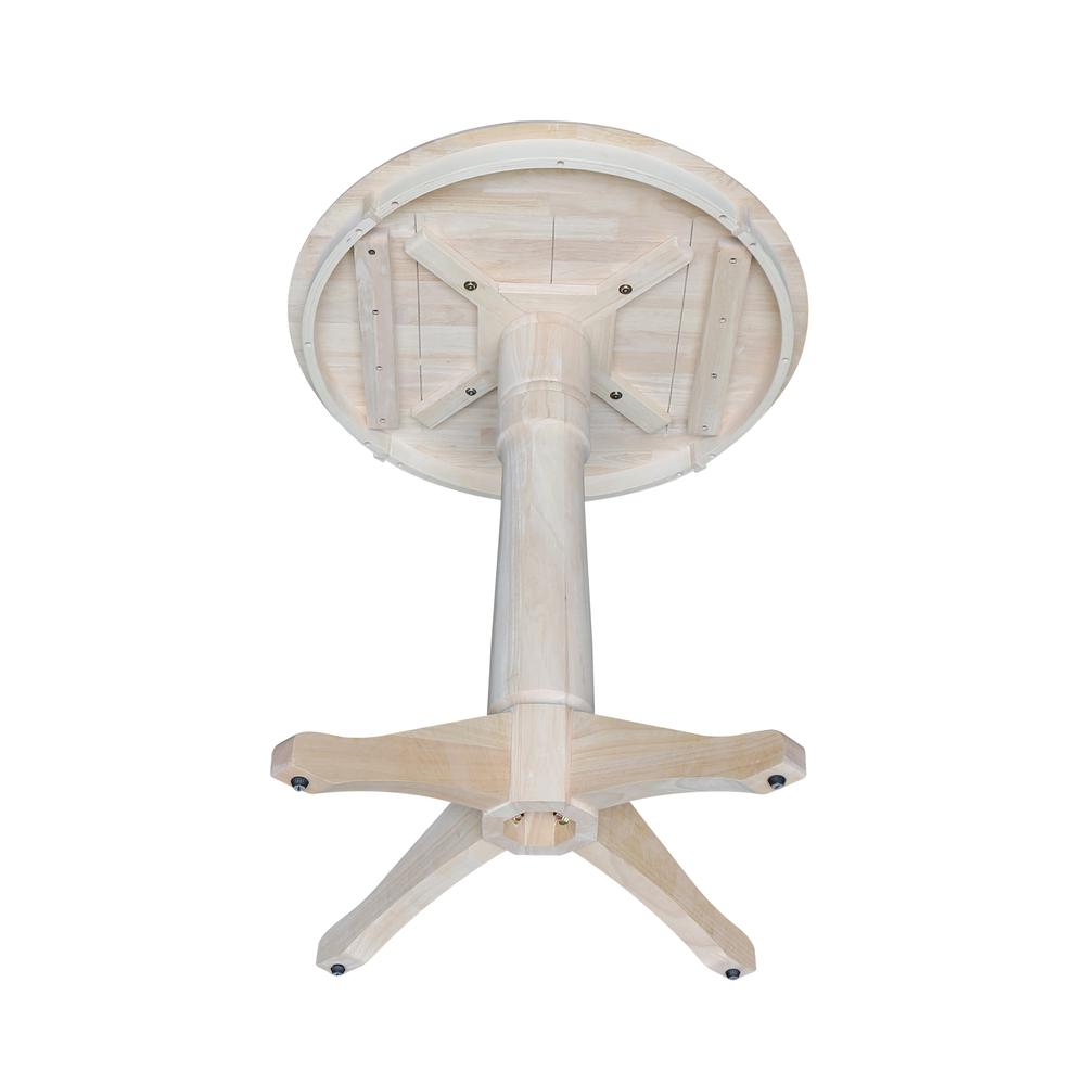 30" Round Top Pedestal Table - 28.9"H