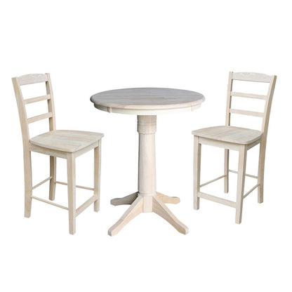 30" Round Top Pedestal Table - 28.9"H
