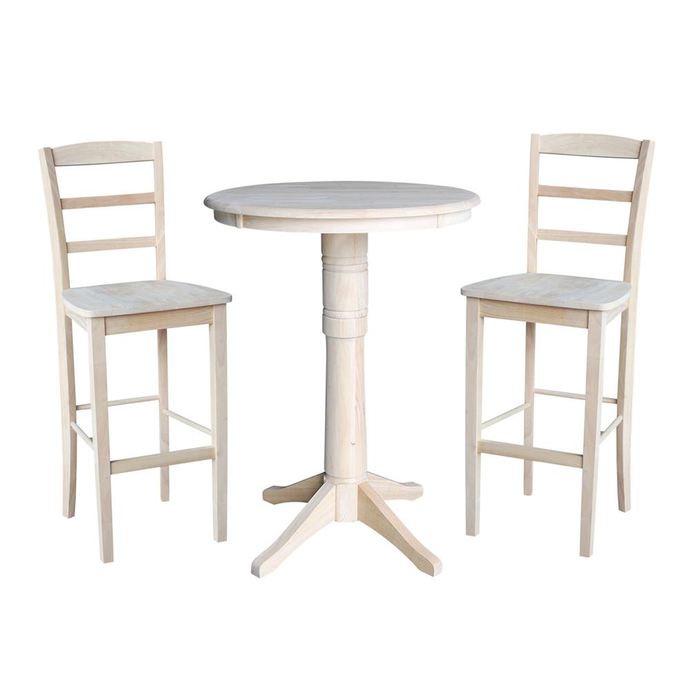 30" Round Top Pedestal Table - 28.9"H