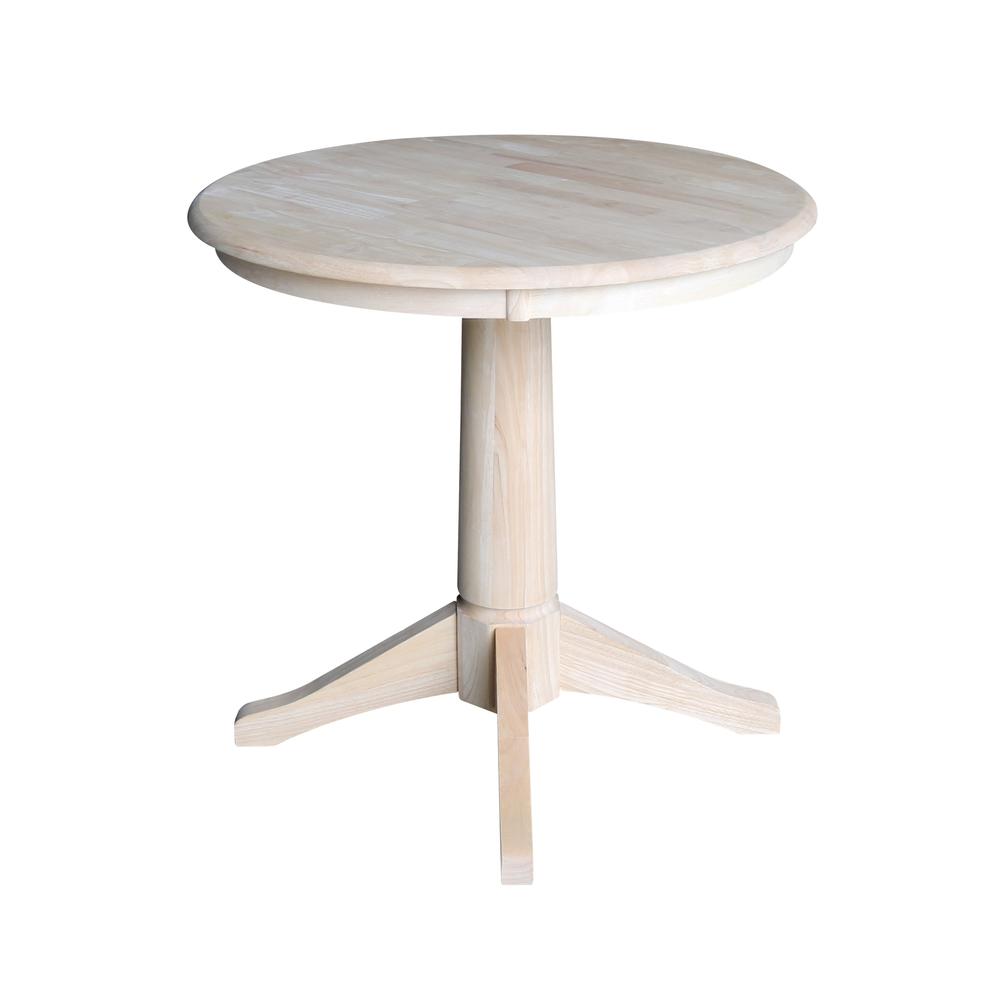 30" Round Top Pedestal Table - 28.9"H