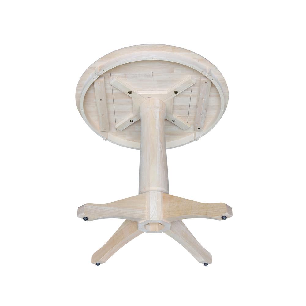 30" Round Top Pedestal Table - 28.9"H