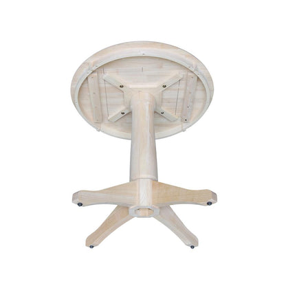 30" Round Top Pedestal Table - 28.9"H