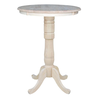 30" Round Top Pedestal Table - 34.9"H
