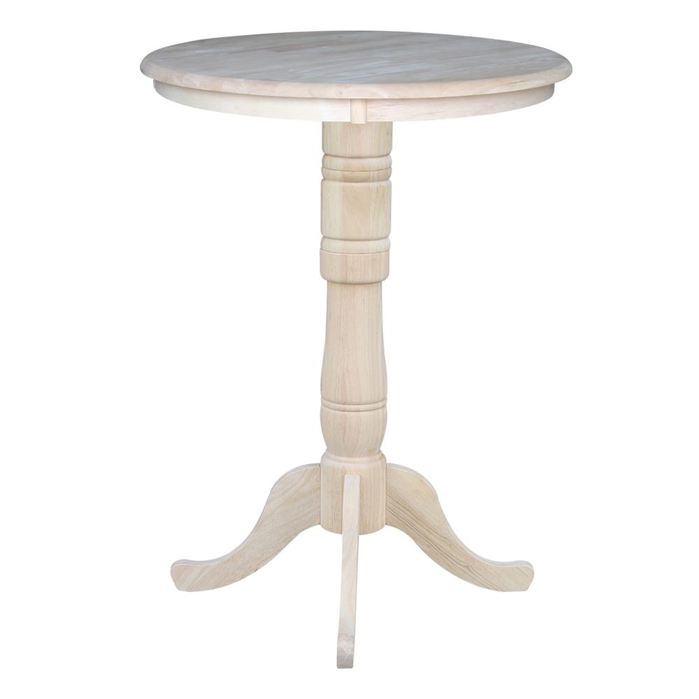 30" Round Top Pedestal Table - 34.9"H