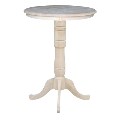 30" Round Top Pedestal Table - 34.9"H