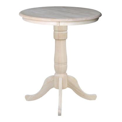 30" Round Top Pedestal Table - 34.9"H