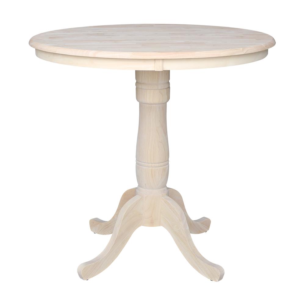36" Round Top Pedestal Table - 34.9"H
