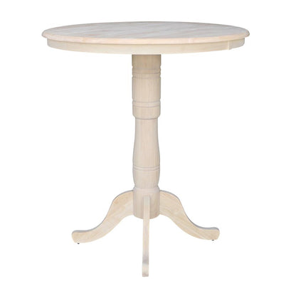 36" Round Top Pedestal Table - 34.9"H