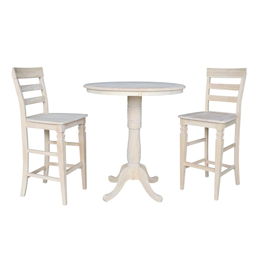 36" Round Top Pedestal Table - 34.9"H