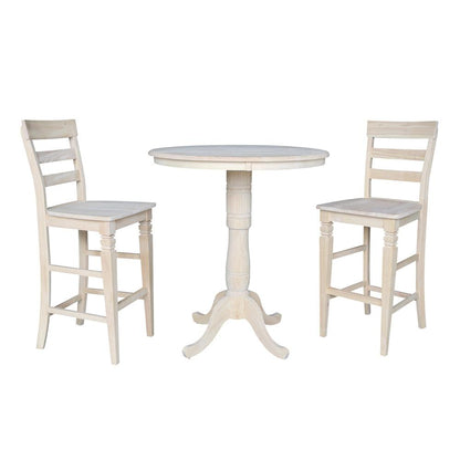 36" Round Top Pedestal Table - 34.9"H