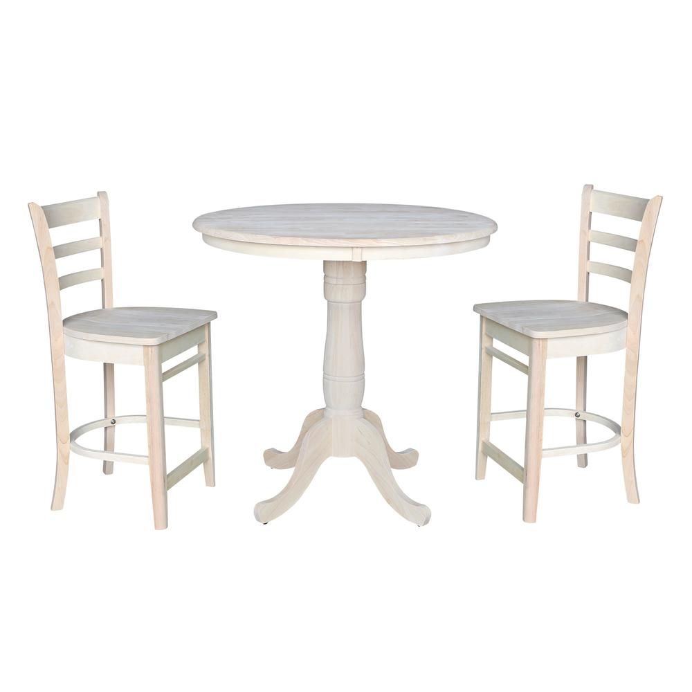 36" Round Top Pedestal Table - 34.9"H