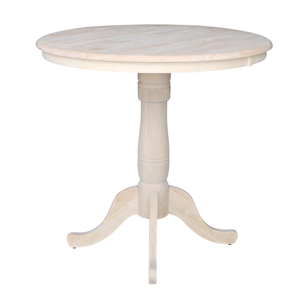 36" Round Top Pedestal Table - 34.9"H