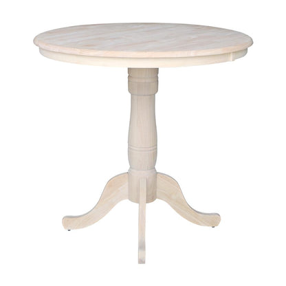 36" Round Top Pedestal Table - 34.9"H