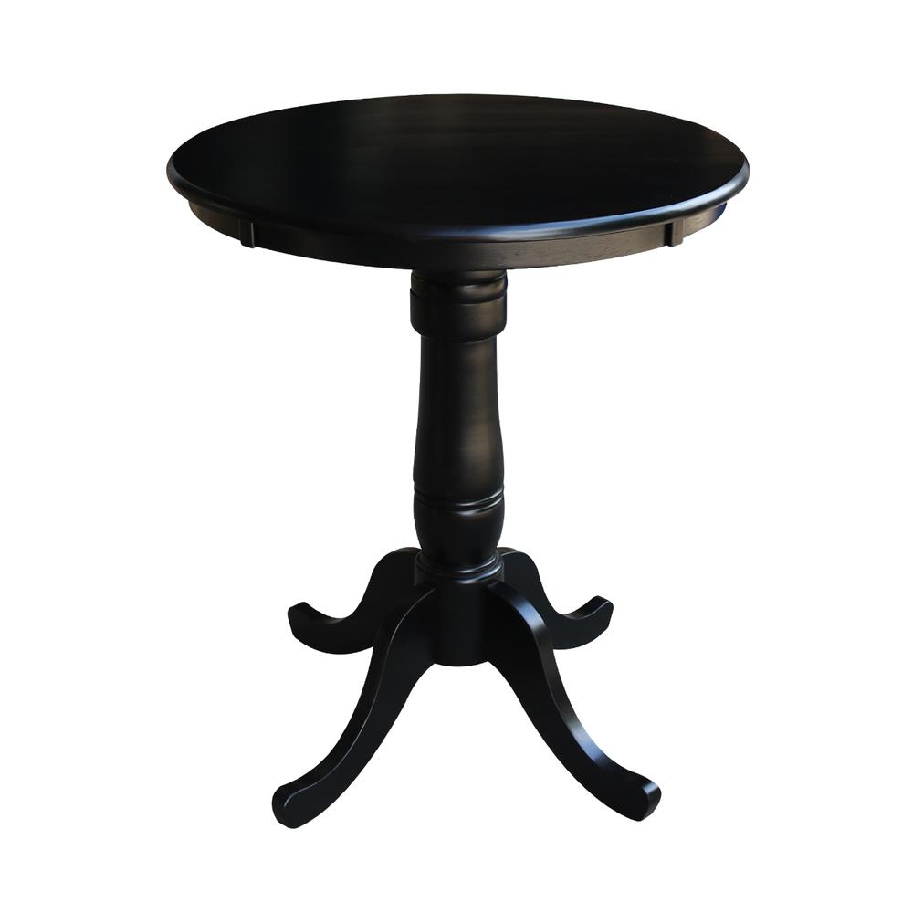 30" Round Top Pedestal Table - 34.9"H