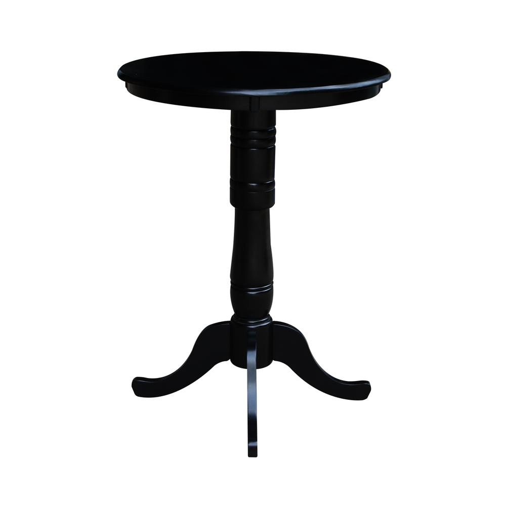 30" Round Top Pedestal Table - 34.9"H