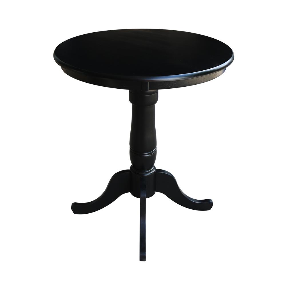 30" Round Top Pedestal Table - 34.9"H