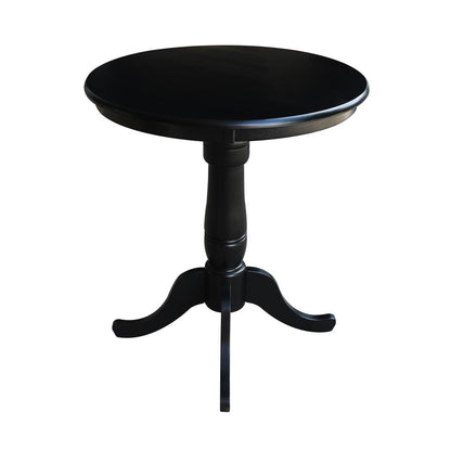 30" Round Top Pedestal Table - 34.9"H