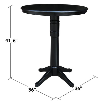36" Round Top Pedestal Table - 28.9"H