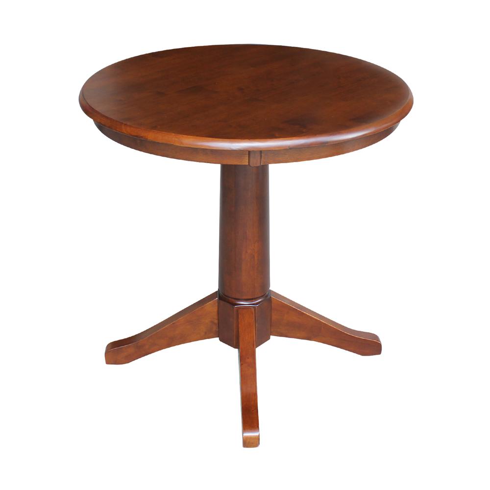 30" Round Top Pedestal Table - 28.9"H