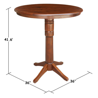 36" Round Top Pedestal Table - 28.9"H